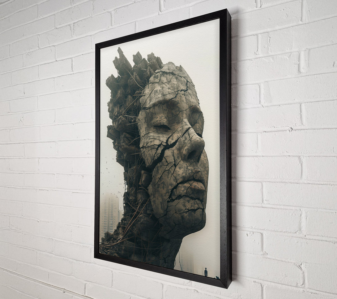  A Canvas Print of The Face Of Concrete Canvas Print