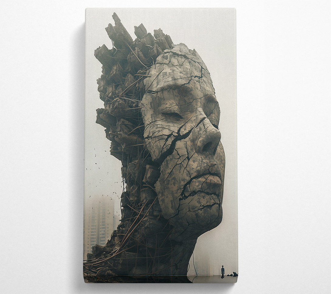  A Canvas Print of The Face Of Concrete Canvas Print