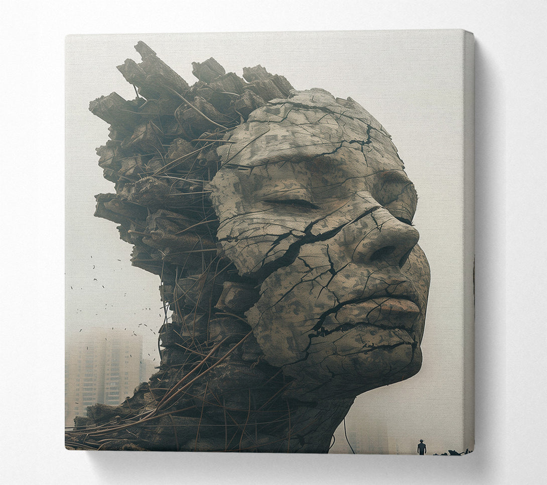  A Canvas Print of The Face Of Concrete Canvas Print