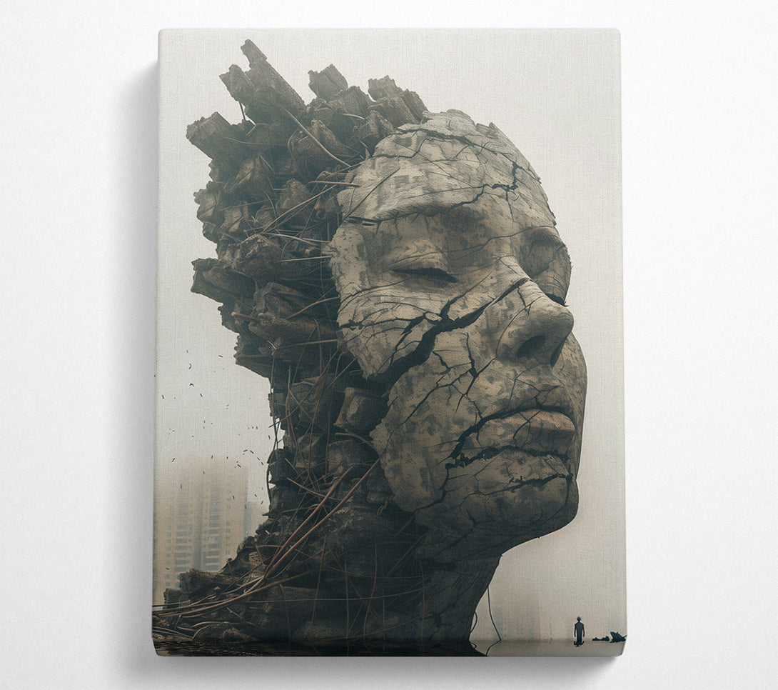  A Canvas Print of The Face Of Concrete Canvas Print