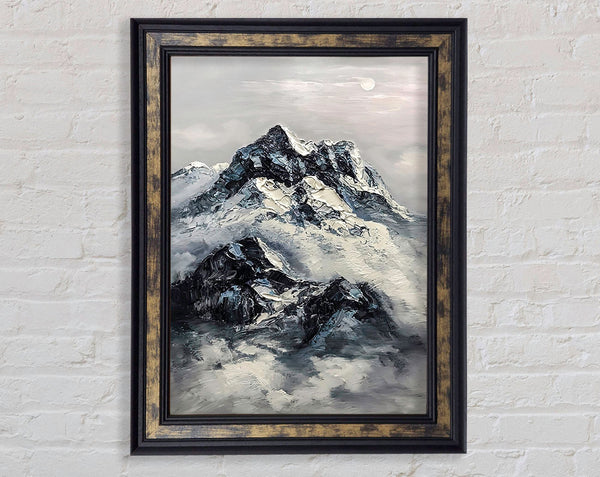 Thick Mountains Framed Print