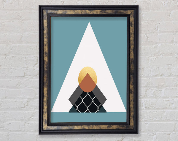 Triangle Shapes Framed Print
