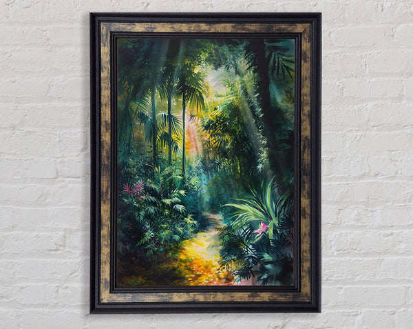 Tropical Forest Framed Print