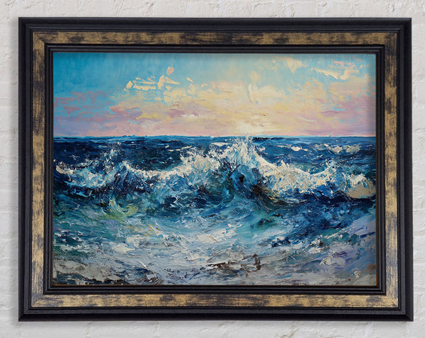 Turner Waves Framed Print