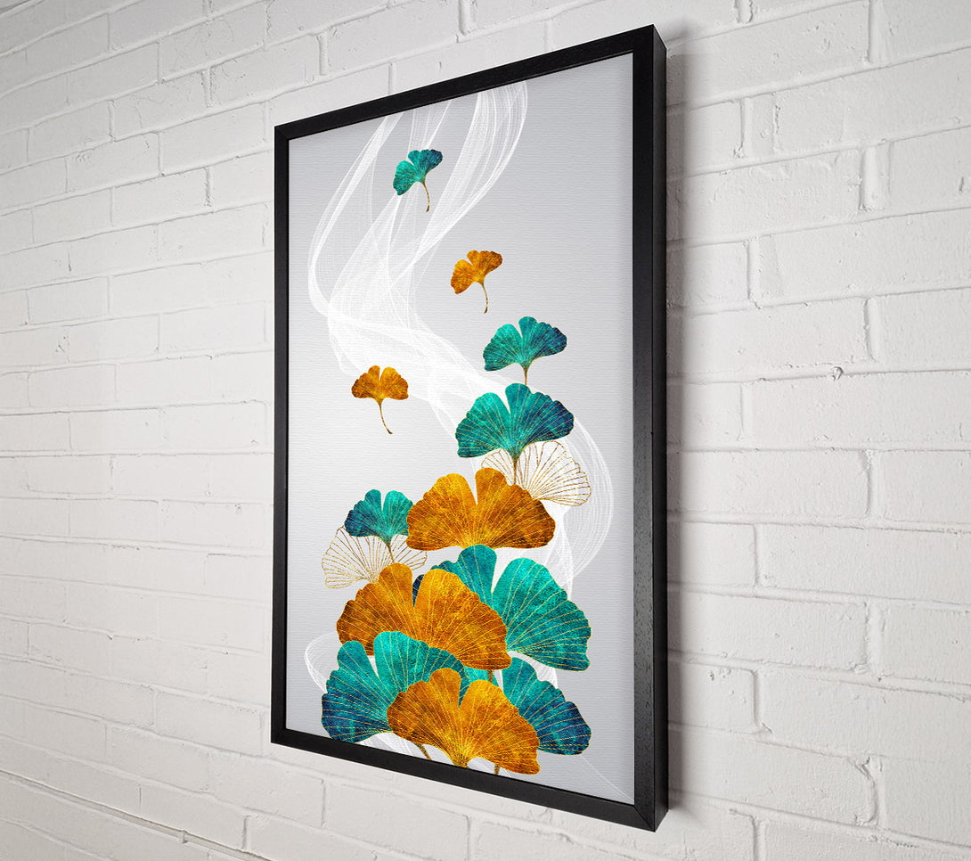  A Canvas Print of Turquoise Flowers Canvas Print