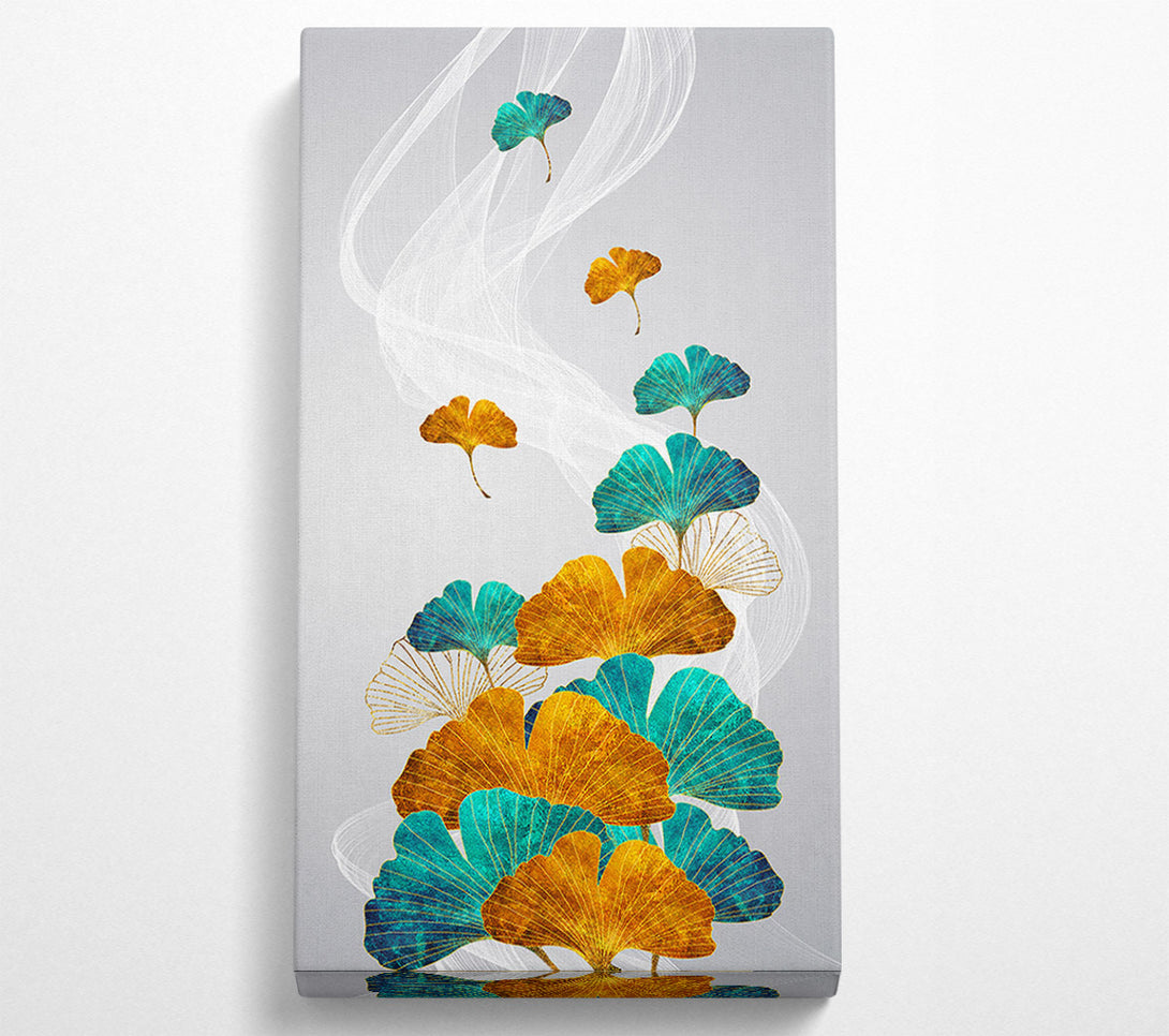  A Canvas Print of Turquoise Flowers Canvas Print