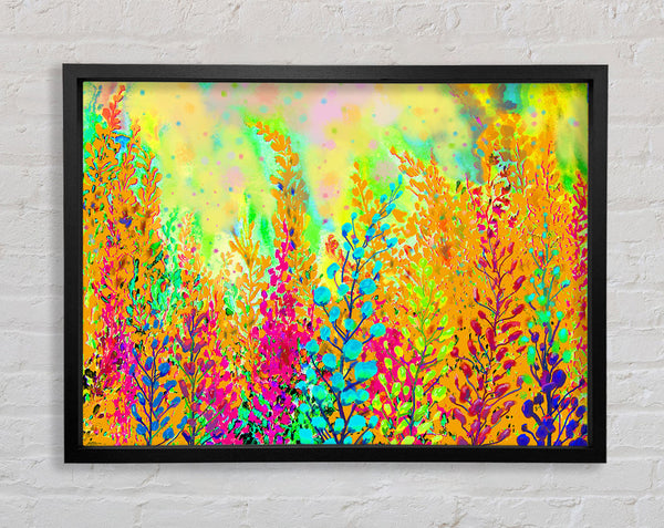 Vibrant Flowers Framed Print