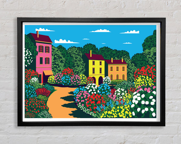 Vibrant Village Framed Print