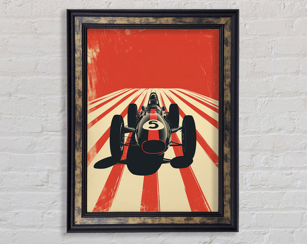 Vintage F1 Framed Print