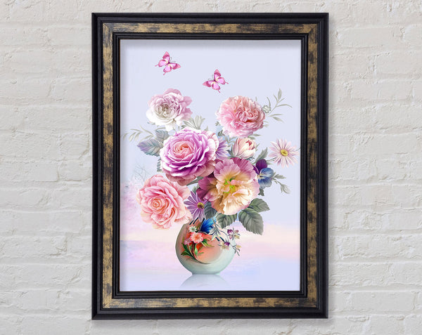 Vivid Flowers Framed Print