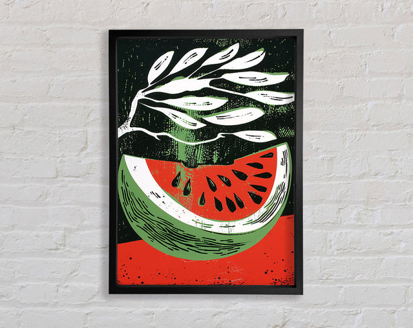 Water Melon Branch Framed Print
