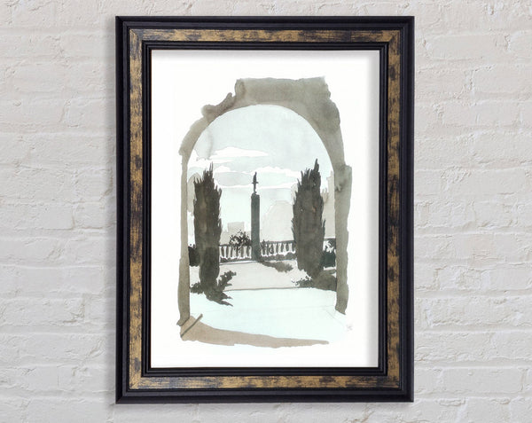 Watercolour Arch Framed Print