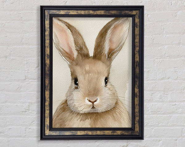 Watercolour Bunny Framed Print