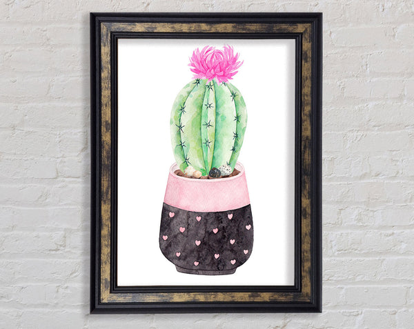 Watercolour Cactus (1) Framed Print