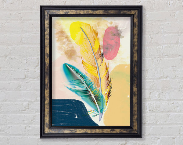 Watercolour Feathers (1) Framed Print
