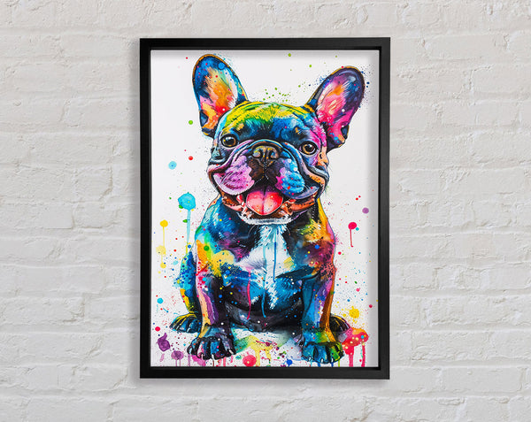 Watercolour Frenchie Framed Print