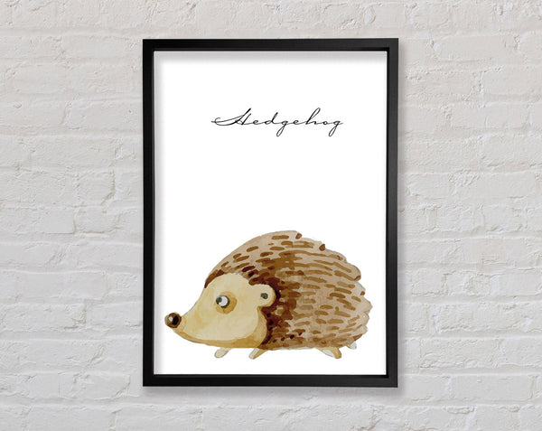 Watercolour Hedgehog Framed Print