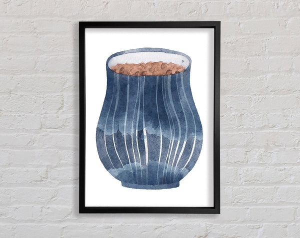 Watercolour Pot Framed Print