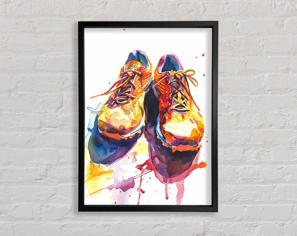 Watercolour Shoes Framed Print