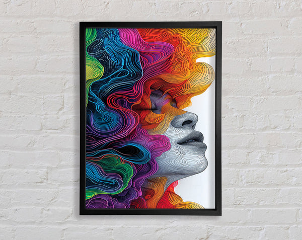 Waves Of Colour Framed Print