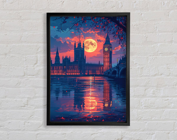 Westminster At Night Framed Print