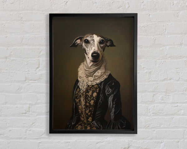 Whippet Regal Framed Print