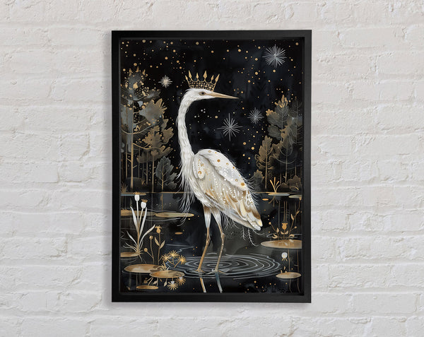White Eyegrit Framed Print