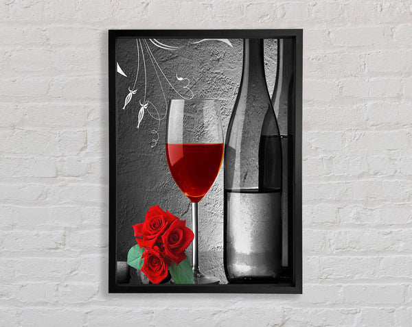 Wine And Roses Framed Print