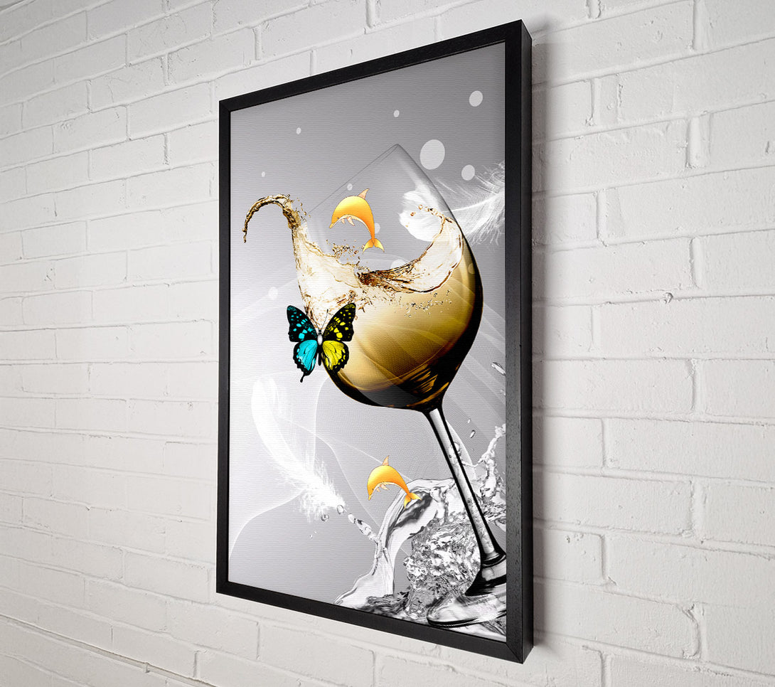  A Canvas Print of Wine Butterfly Canvas Art