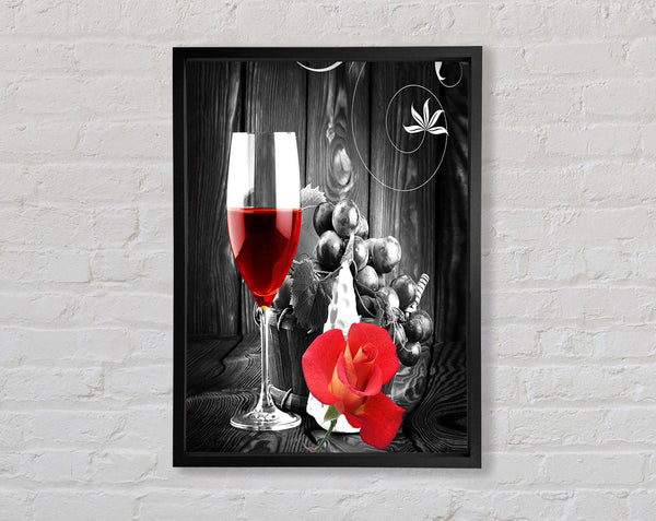 Wine Flowers Framed Print