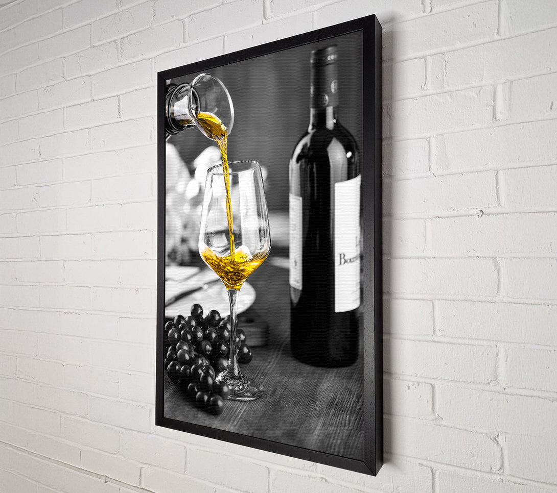  A Canvas Print of Wine Pour Canvas Print