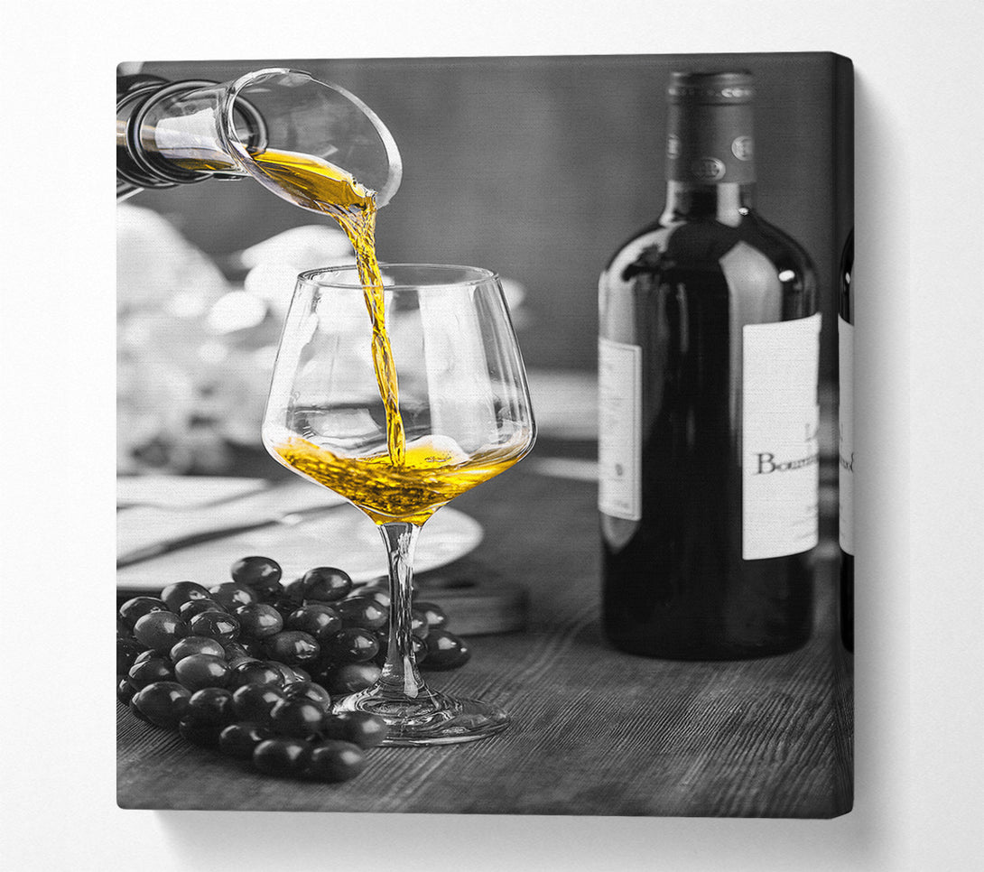  A Canvas Print of Wine Pour Canvas Print