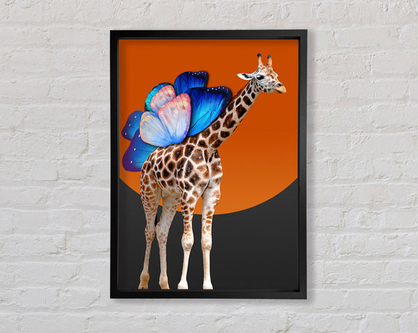Winged Giraffe Framed Print