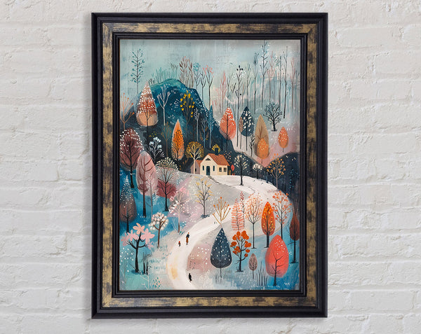Winter Valley Beauty Framed Print