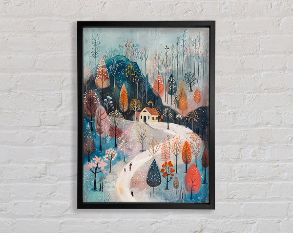 Winter Valley Beauty Framed Print