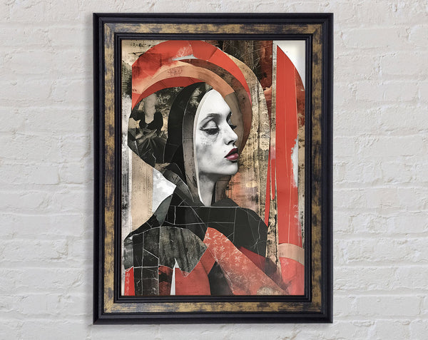 Woman In A Hood Framed Print