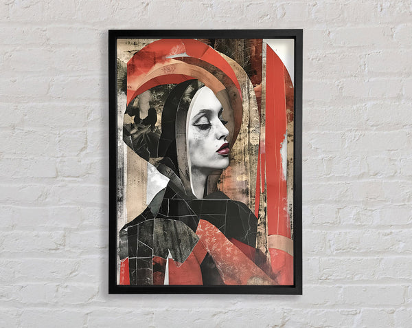 Woman In A Hood Framed Print