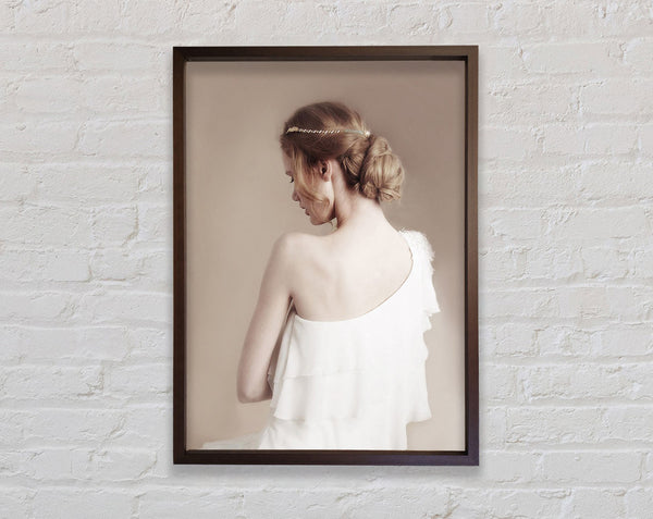 Woman In Walnut Framed Print