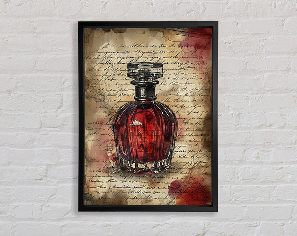 Written Ink Perfume Framed Print