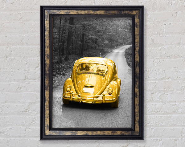 Yellow Beetle Framed Print