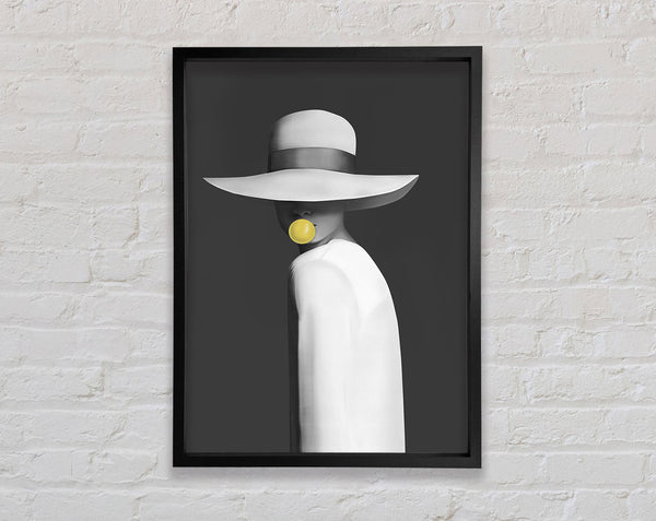Yellow Bubble Gum Framed Print