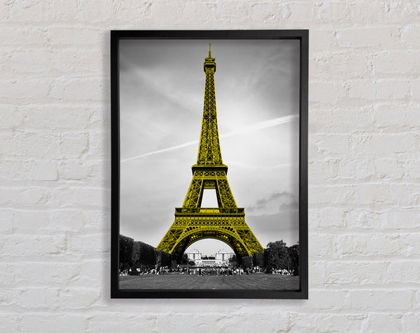 Yellow Eiffel Tower Framed Print