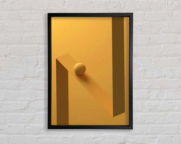 Yellow Lines Framed Print