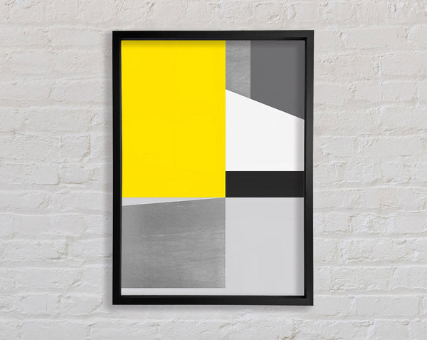 Yellow Square Love Framed Print