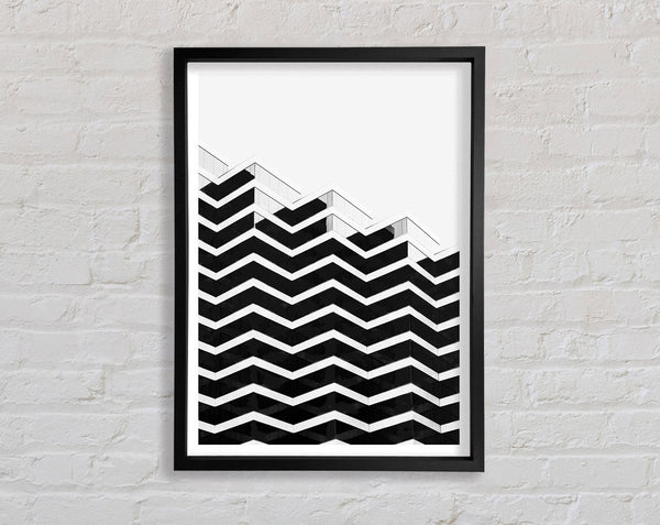 Zigzag Architecture Framed Print