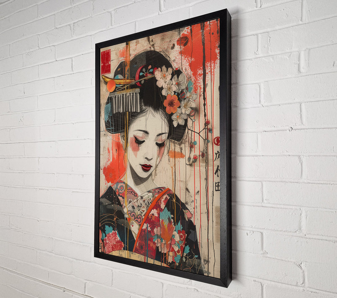  A Canvas Print of The Geisha'S Tears Canvas Wall Art
