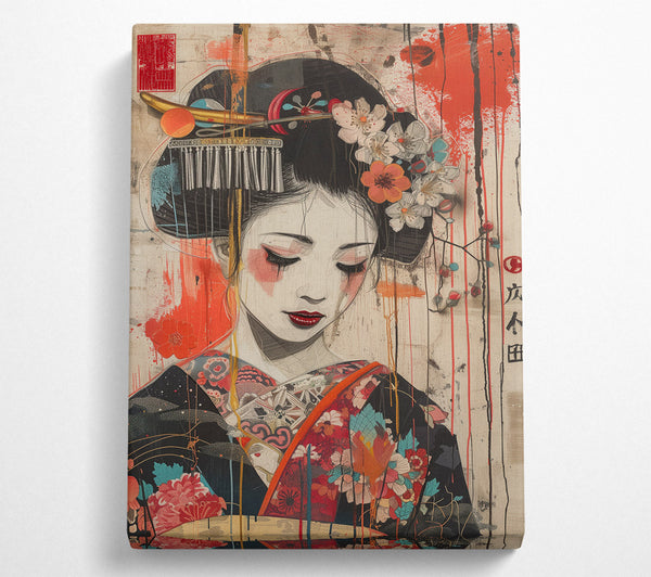  A Canvas Print of The Geisha'S Tears Canvas Wall Art