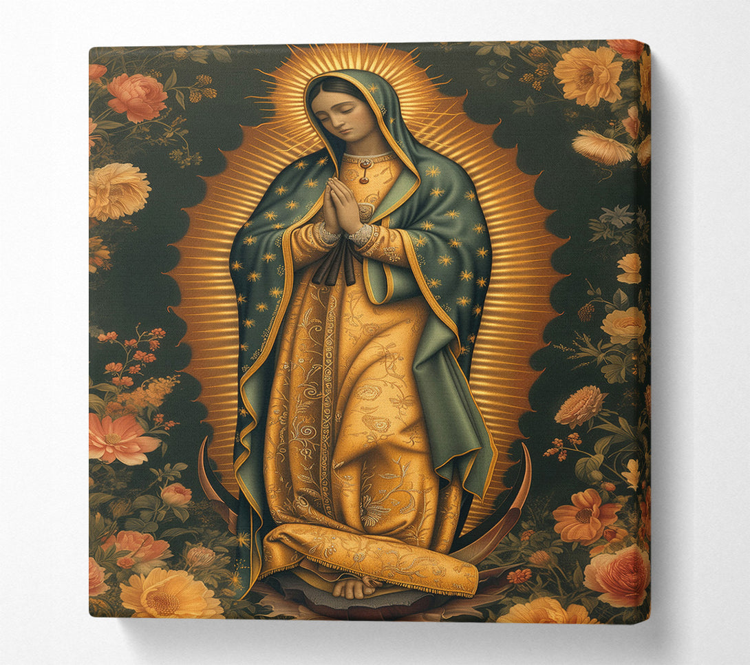  A Canvas Print of The Virgin Of Guadalupe Canvas Print