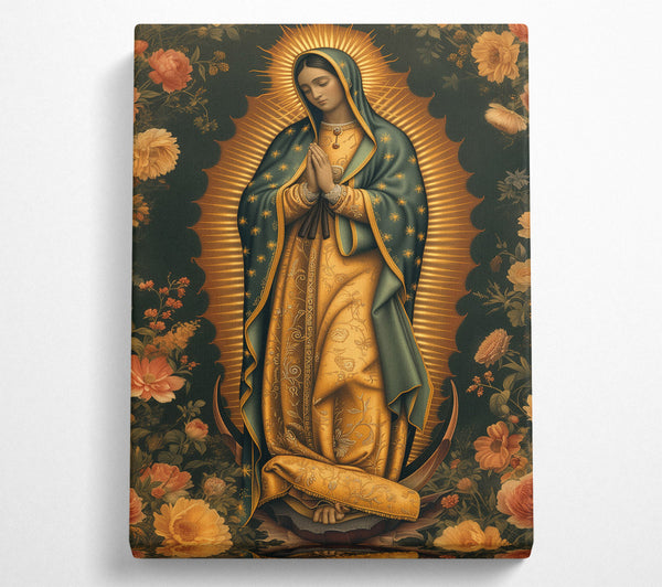  A Canvas Print of The Virgin Of Guadalupe Canvas Print