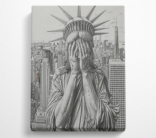  A Canvas Print of A New Colossus Weeps Canvas Art